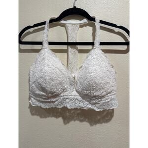 Auden bra Racerback white lace xl